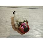 Ёлочная игрушка СССР домик избушка