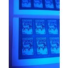 (Ф30-28) Стандарт. 2000. 1р. Тип II + неизвестный тип. Комплект из двух марок