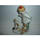 Статуэтка А ну-ка отними. Фарфор. Полоное. ЗХК. 1956-72-ые гг. СССР