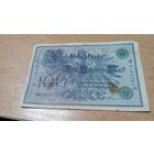 100 марок 1908 года Германии  8104363 зелёный номер и печать