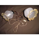 Бра,светильник на два рожка,времён СССР.С рубля.