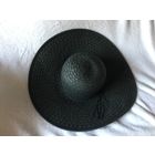 Шляпа с широкими полями Черная Новая р. 58  Натуральная бумажная лоза