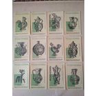 Спичечные этикетки ф.Пролетарское знамя. Русская керамика. 1967 год