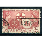 Австралия - 1956г. - 100 лет самоуправления в Новом Южном Уэльсе, Виктории и Тасмании - 1 марка - полная серия, гашёная [Mi 262]. #3-WB-69-A-2