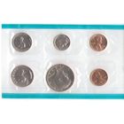 Годовой набор монет США 1972 г. (1; 1S; 5; 10; 25; 50 центов) _UNC