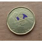 Канада, доллар 2022 г., Оскар Питерсон, цветная вставка