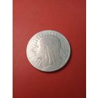5 Злотых 1934 Польша. Ядвига. Серебро. С рубля. (27) Красивые.