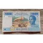 Werty71 Экваториальная Гвинея 1000 франков 2002 банкнота литера F