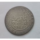 Карона i Ян Казiмiр! Тымф 1663 Львов! Цветы по бокам POL. Очень редкая, но непрочекан...
