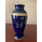 Ваза Лимож кобальт позолота Франция винтаж