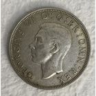 Монета 1/2 кроны 1940 год. Великобритания. Король Георг VI