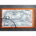 Марка Германия 1972 год Города