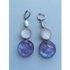 Серьги, серебро 925 пробы, камни, редкая работа, торги с Рубля