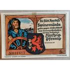 Германия 50 пфеннигов 1921 г Свинемюнде/Швайнемюнде (Swinemunde) (без даты), 1306.1b, UNC, редкая