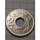 2 миллима Египет 1917 год