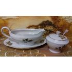 Красивый соусник и симпатичный сливочник. Фарфор из Польши. Недорого. Распродажа коллекции! В Минске.