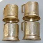 Подстаканники " Зубр " ( 4 шт. )