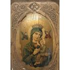 Старинный образ Божией Матери тиснение