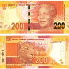 ЮАР 200 раундов образца 2013-2016 года UNC p142b серия ND