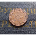 1 пфенниг 1950 (F) Германия ФРГ #26