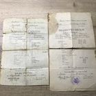 Школьные свидетельства.цена за два.