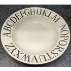 Тарелка суповая Алфавит, Конакова. СССР