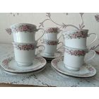Чайные пары фарфор 6 штук одним лотом