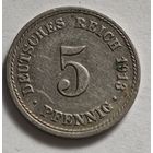 1913 год Германия 5 пфеннигов