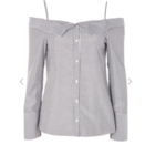 Topshop рубашка в полоску, размер S (US6) $55