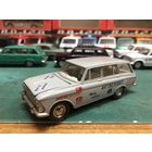 Москвич 426 Ралли в редком сером цвете, решетка с четырьмя круглыми фарами.  Пятничный вечер в синих, голубых и серых тонах.