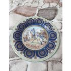 Фарфоровая декоративная расписная тарелка с Наполеоном  "Bataille de Wagram" Битва при Ваграме