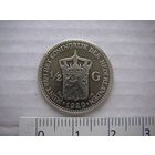 Нидерланды  1/2 гульдена  1929 г. серебро