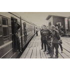 Фото военнослужащих 1956 года. "В отпуск", размер 12*9 см.