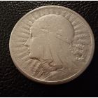 2 злотых 1933 г.  Польша. (2)  Ядвига.  Серебро. ЛЮКС