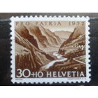 Швейцария, 1952, пейзаж**