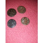 4 античные монеты-