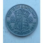 Великобритания 1/2 кроны 1948 год с надписью IND: IMP: