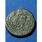 Польша 1 солид 1755 г. Август III, без мц.