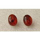 Клипсы янтарь СССР