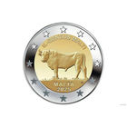 2 евро 2025 Мальта Мальтийский бык UNC из ролла