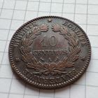 Франция 10 сантимов 1897 года. Третья республика.