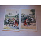 Лиса и журавль. русская народная сказка .худ. Кузьмин