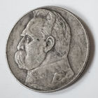 10 злотых, 1938 год. Пилсудский. Редкий год.