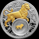 Леў. 2013 (Leo. 2013), Лев. 2013 , Царь Зверей , Лёва , серебро , 20 рублей .  Знаки Зодиака . Гороскоп. Гараскоп .