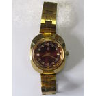 В отличном коллекционном состоянии! "Луч". Часы на ходу с браслетом. Позолоченные Ау10. СССР.