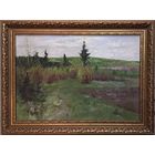 Азгур Г.Г. "Белорусский мотив",1950г. К/М. р.34,5х49,5 см.