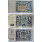 20 злотых 1931г + 20 злотых 1936г + 20 злотых 1940г, комплект с 1 рубля (распродажа коллекции).