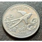 США 1/4 доллара, 2008 Квотер штата Оклахома    D   ( 1-6-3 )