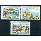 Турецкий Кипр - 1975г. - архитектура, виды - 3 марки - MH. #4-W2-128-A-2