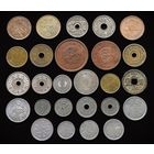 26 МОНЕТ ЯПОНИИ БЕЗ ПОВТОРОВ С СЕРЕБРОМ (10 СЕНОВ 1909 г., 50 СЕНОВ 1937 г.) +1 МОН 1636 г.; 1 СЕН 1880 г., 2 СЕНА 1877 г. Муцухито (Мэйдзи) 1868-1912 г.г.